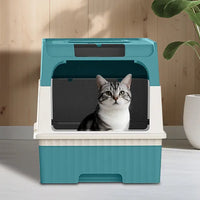 BlueMagic Cube Intelligent Cat Litter Box - Free Hands, Enjoy Pure Life & Automatic Cleaning, Silent Design, Preferred F