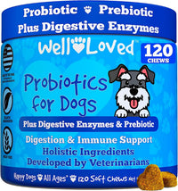 Well Loved Probiotics for Dogs with Prebiotics & Digestive Enzymes