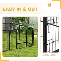 8 Panel Heavy Duty Dog Playpen 23.5" Height for Small Medium Dogs