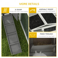 Hutch 2-Story Bunny Cage, Guinea Pig Cage Indoor Outdoor, Small Animal House With Slide Out Tray, For Rabbits, Chickens,