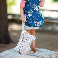 Delilah Floral - Waterproof Wet Bag (For mealtime, on-the-go, and more!) - BIG FRENCHIES
