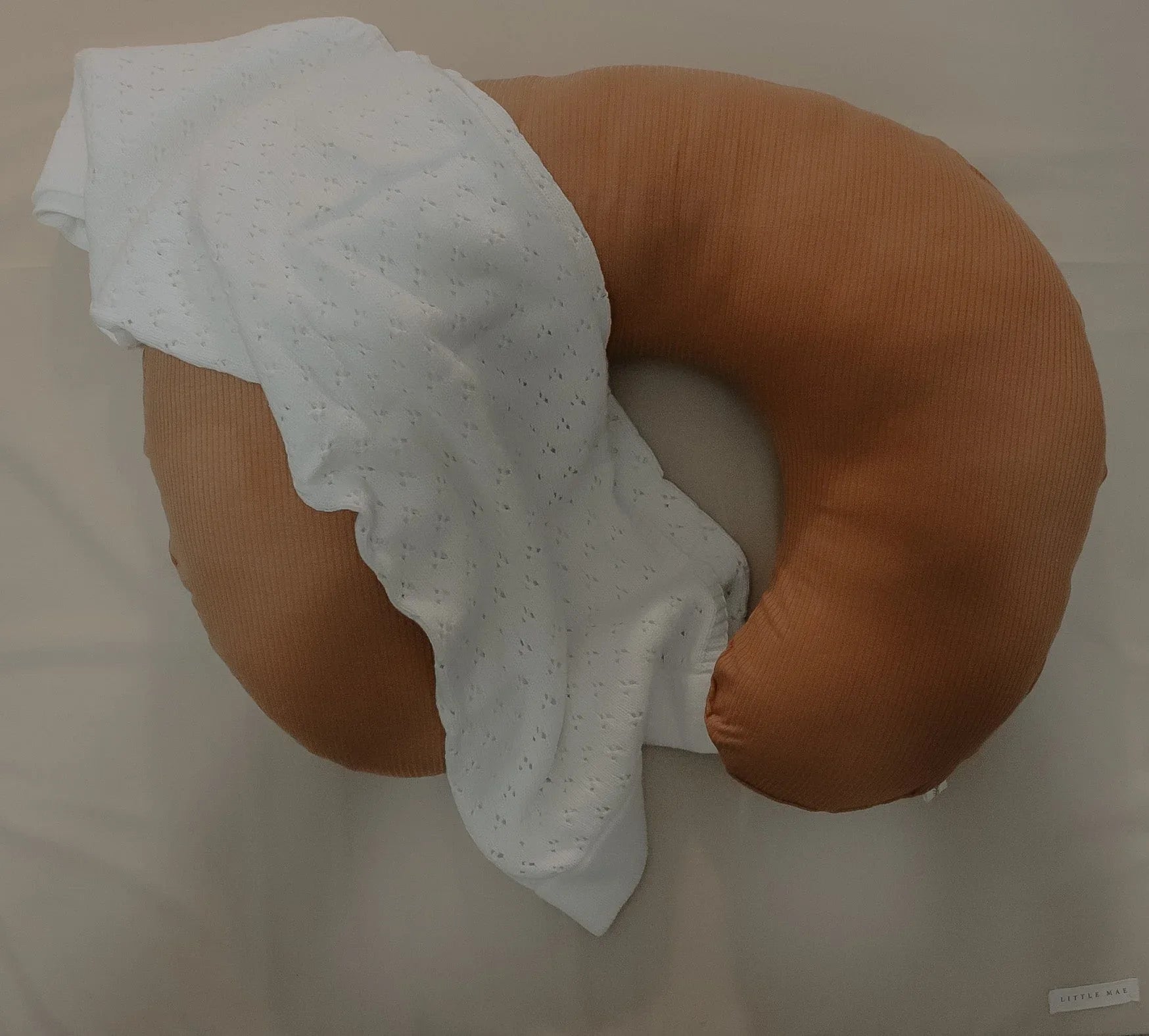 Caramel Ribbed Nursing Pillow Cover - BIG FRENCHIES