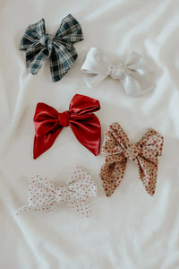 Berry Bow Clips - BIG FRENCHIES