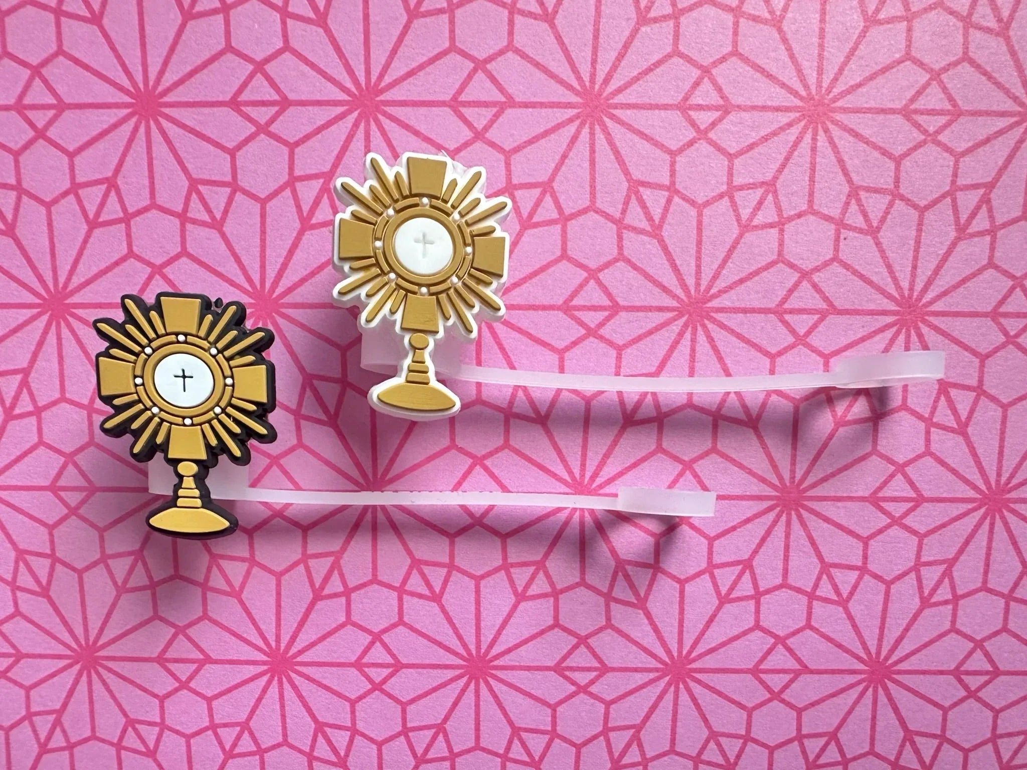 Catholic Straw Toppers: Adoration (a 2 pack!) - BIG FRENCHIES