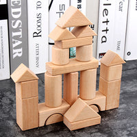 Puzzle Wooden Children's Wooden Boxed Beech 22 Pieces Can Be Bitten Assembled Building Blocks Pile Up Early Education Toys