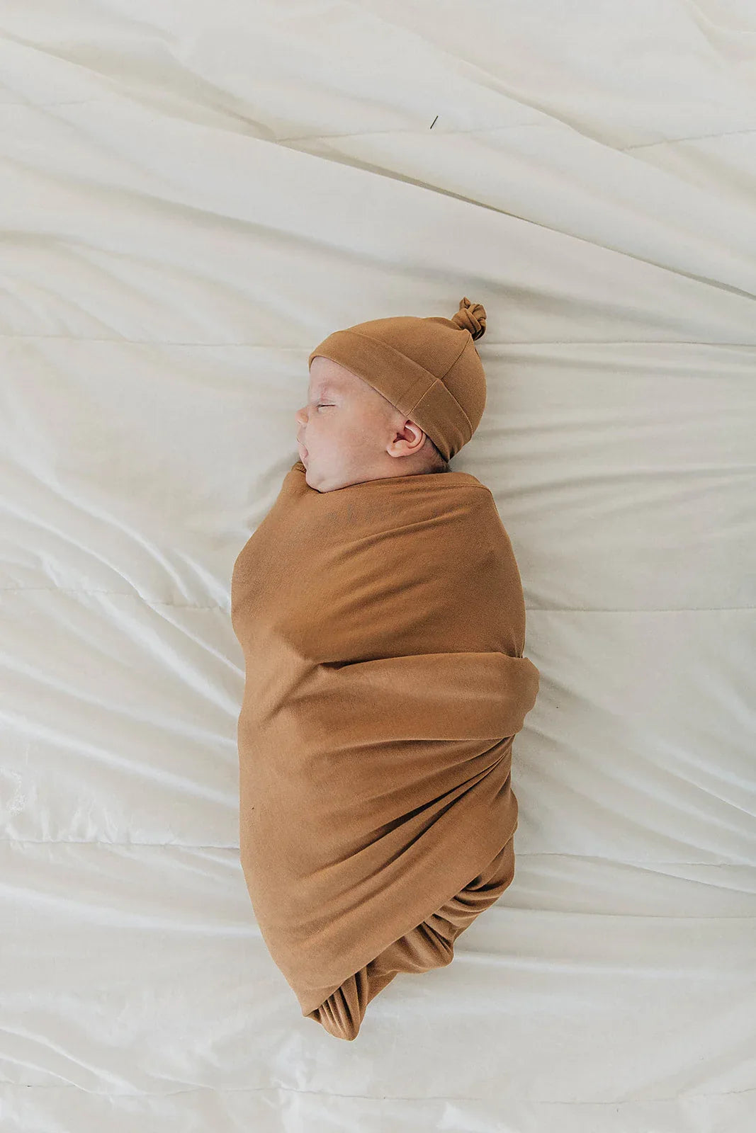 Mustard Bamboo Stretch Swaddle - BIG FRENCHIES
