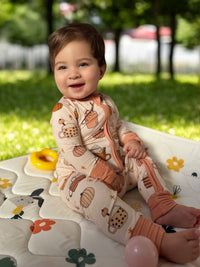 Pumpkin Spice (Convertible Zip Footies) - BIG FRENCHIES