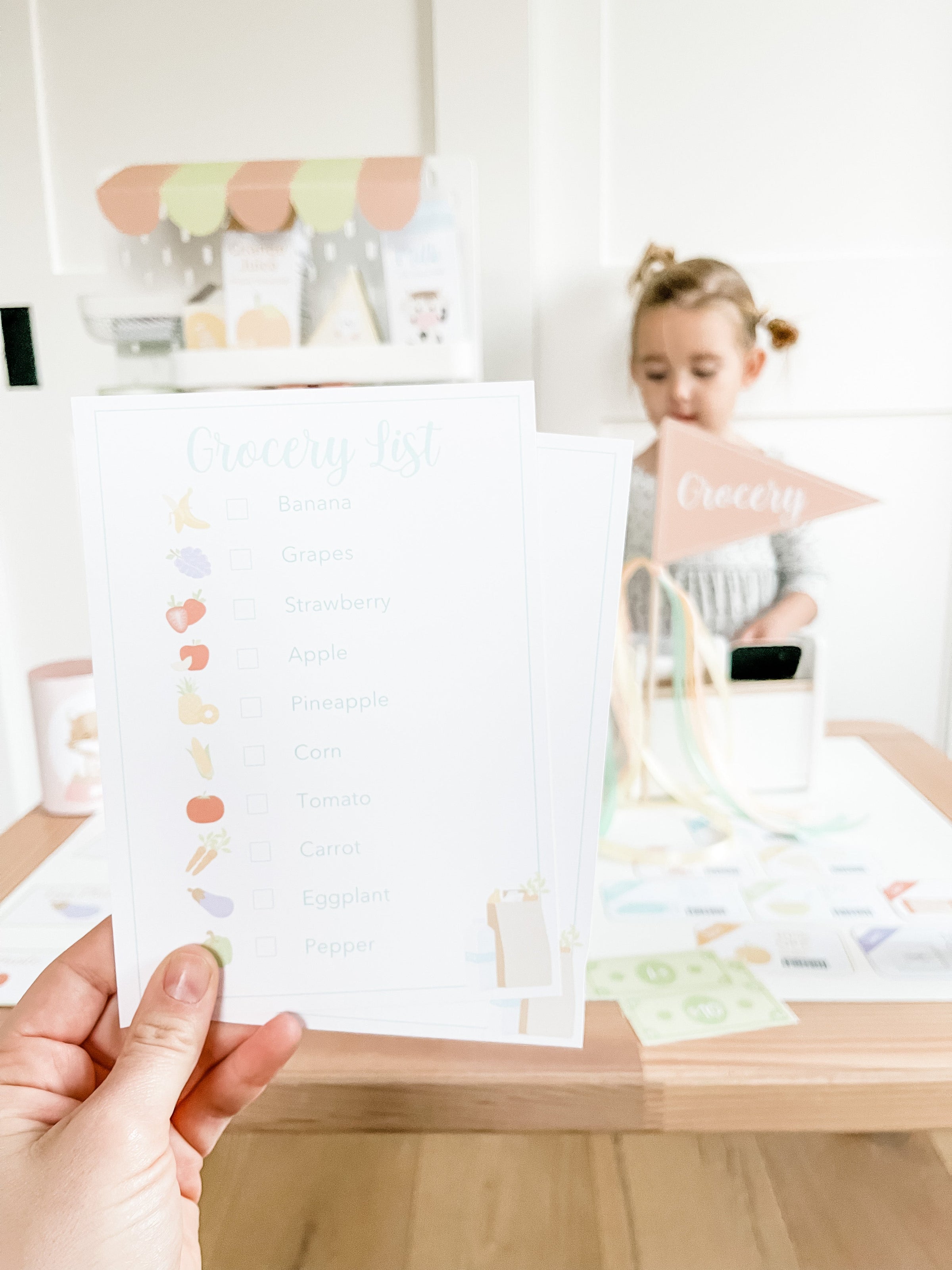 Grocery Store Play Food Printable Dramatic Play