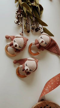 Gender Neutral Teddy Bear Teether Rattle - BIG FRENCHIES