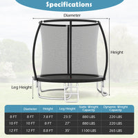 8FT Outdoor Heavy-Duty Recreational Trampoline