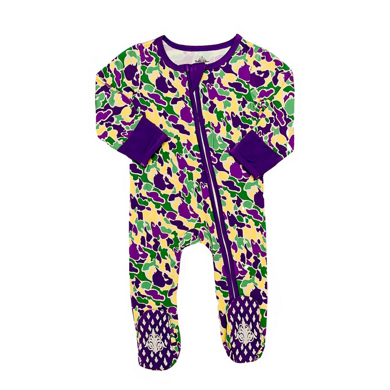 Mardi Gras Camo Romper - BIG FRENCHIES