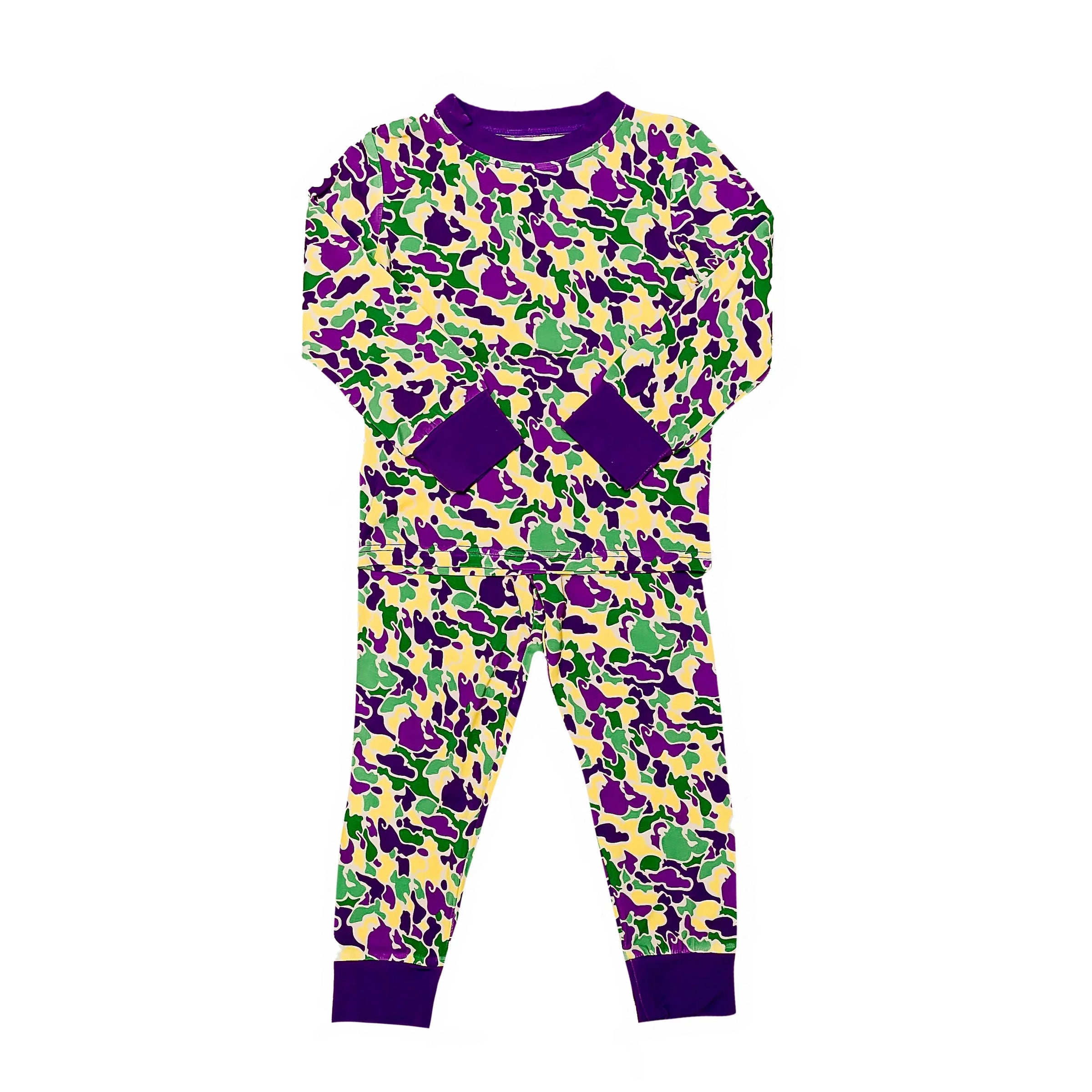 Mardi Gras Camo Pajamas - BIG FRENCHIES
