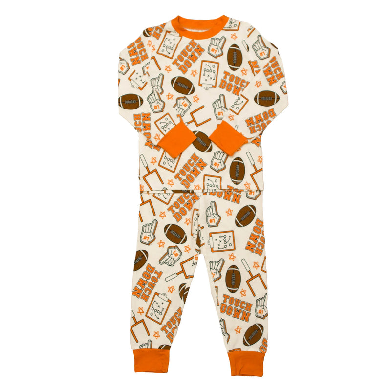 Orange Touchdown Bamboo Pajamas - BIG FRENCHIES
