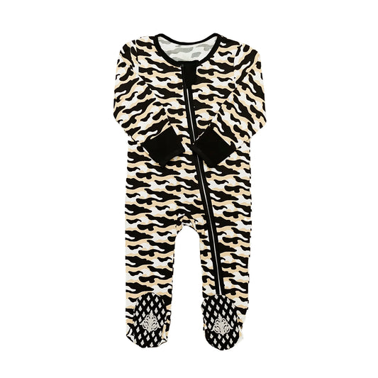Black and Gold Camo Romper - BIG FRENCHIES