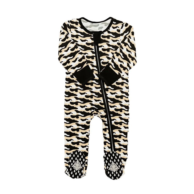 Black and Gold Camo Romper - BIG FRENCHIES
