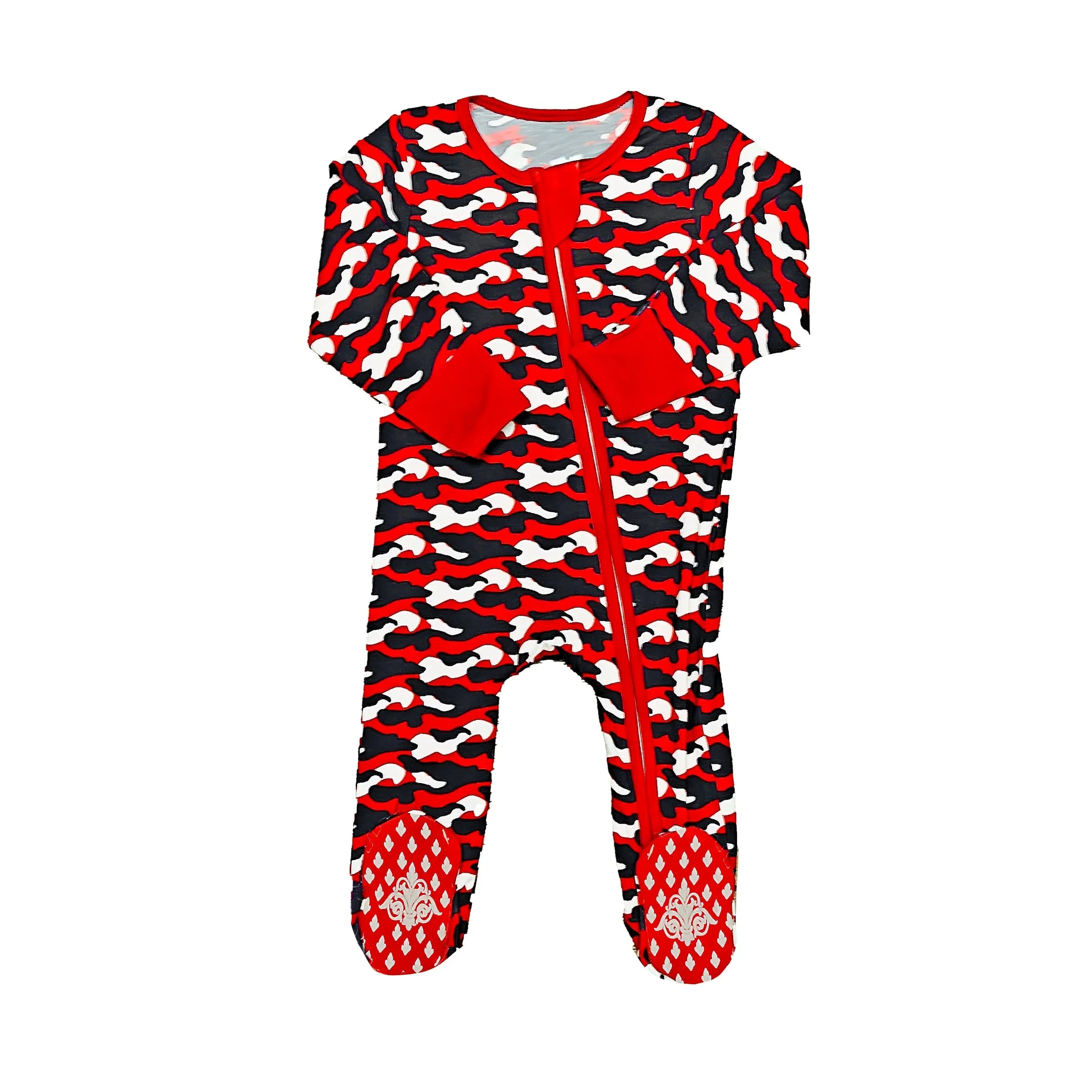 Red and Black Camo Romper - BIG FRENCHIES