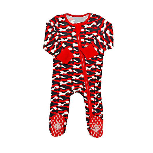 Red and Black Camo Romper - BIG FRENCHIES