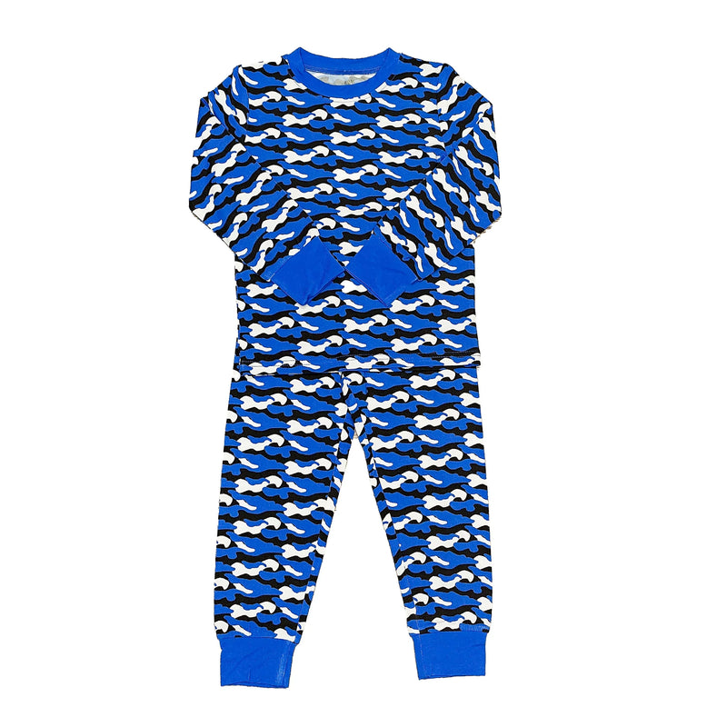 Royal Blue Camo Pajamas - BIG FRENCHIES