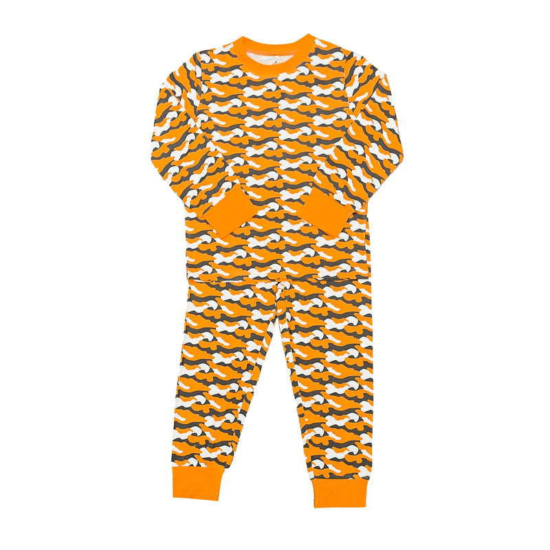 Orange Camo Bamboo Pajamas - BIG FRENCHIES
