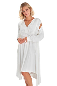 Sleep Well Maternity/Nursing Nightgown & Robe Set - BIG FRENCHIES