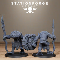 3D Printed Bogkin Spearmen by StationForge Miniatures