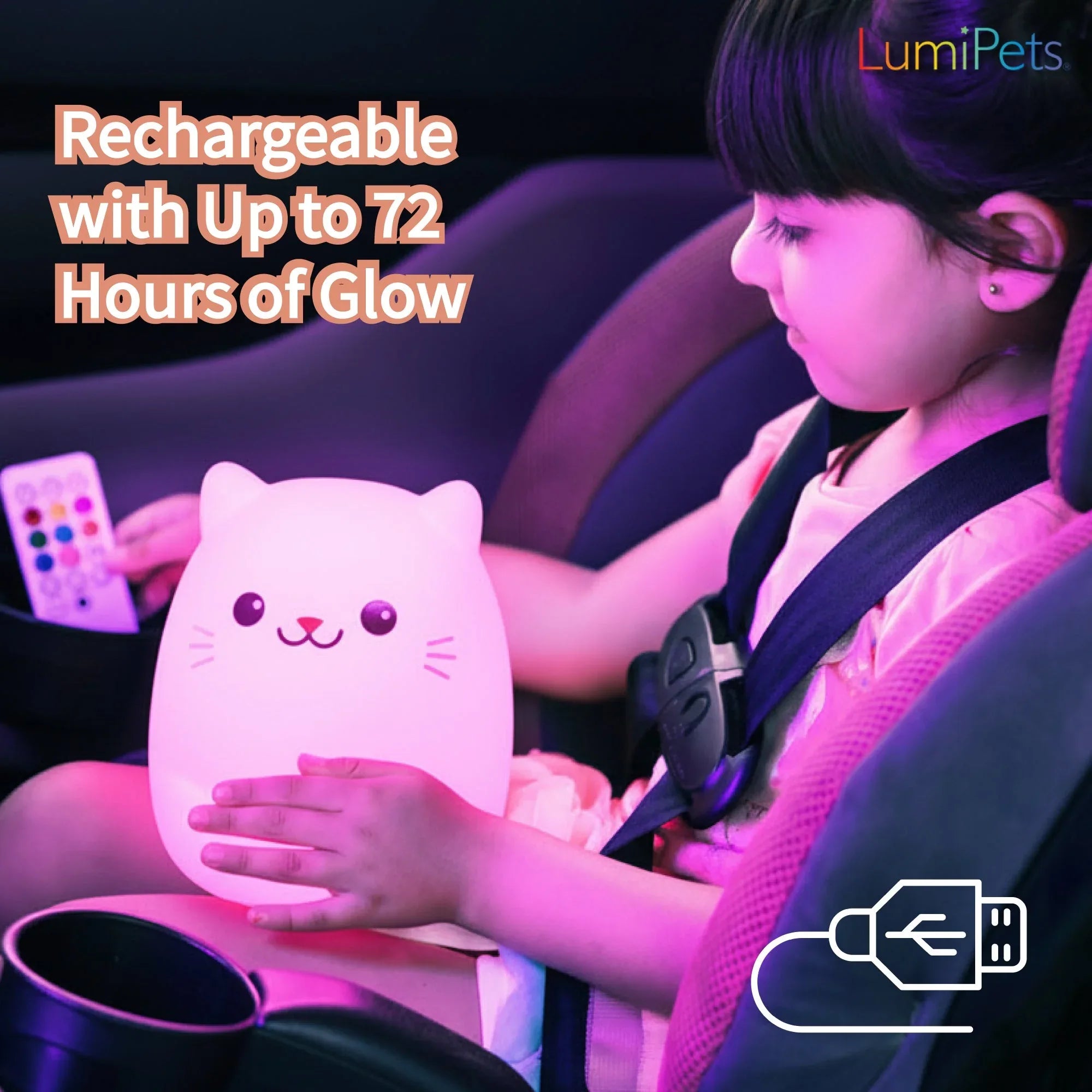 LumiPets® Clive the Cat- Children's Touch Night Light - BIG FRENCHIES