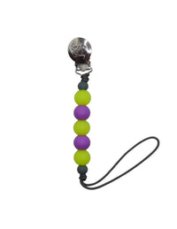 Glow in the Dark Pacifier Clip // Yellow & Purple - BIG FRENCHIES