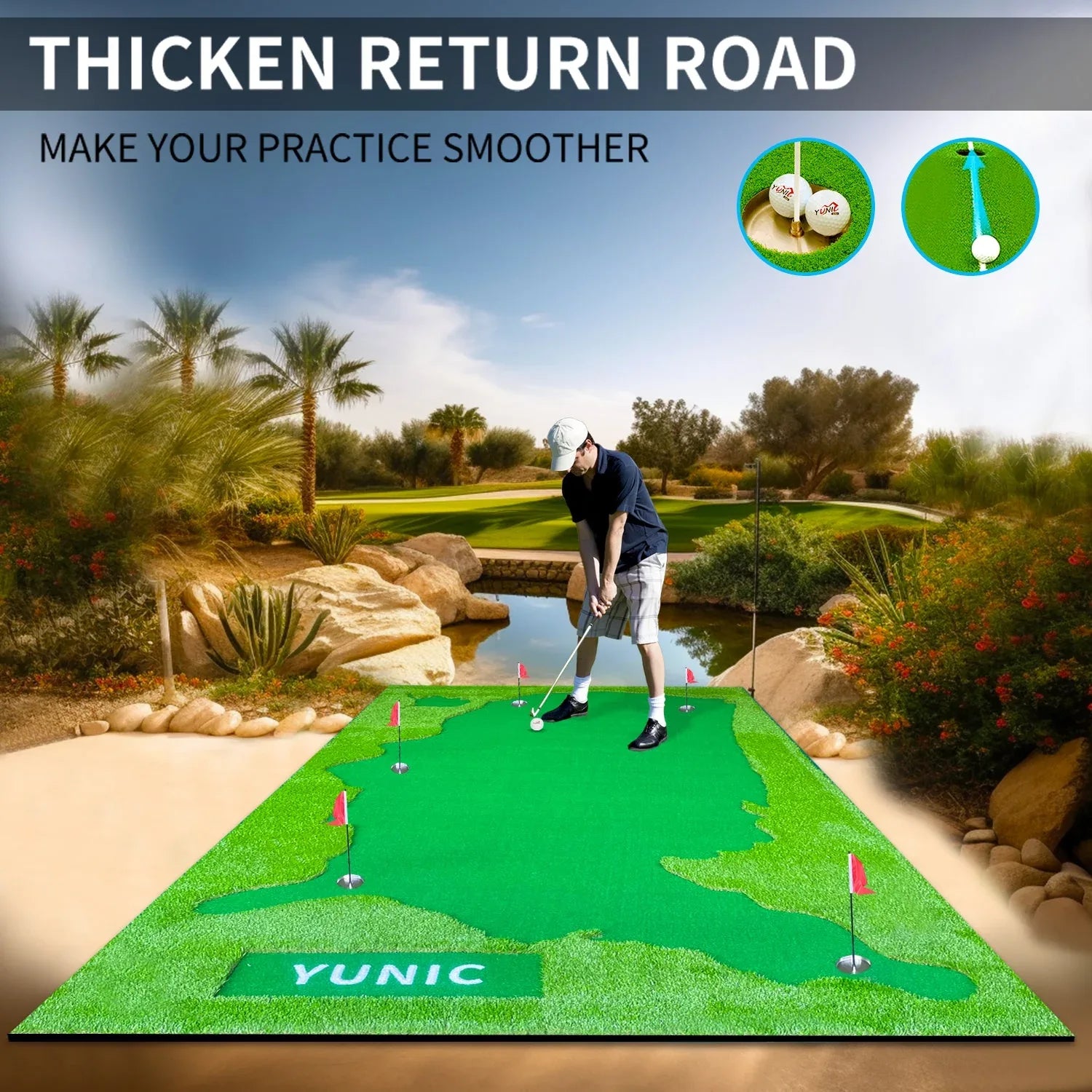 Golf Putting Green (16ft, Style US Map) - BIG FRENCHIES