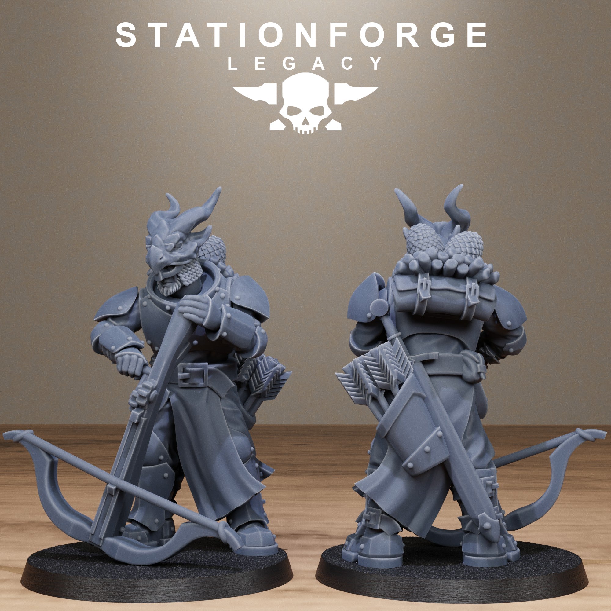 3D Printed Solaris Dragon Squad by StationForge Miniatures