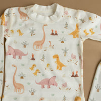 Rose Dino Family Organic Cotton Pajamas Made in USA - BIG FRENCHIES