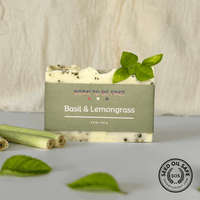 Basil & Lemongrass Tallow Soap Bar - BIG FRENCHIES