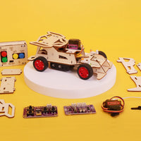 Steering Remote-Controlled Car DIY Kit, Educational STEM Toy - BIG FRENCHIES
