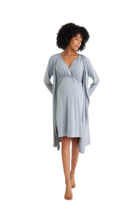 Sleep Well Maternity/Nursing Nightgown & Robe Set - BIG FRENCHIES