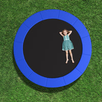 8-16 FT Trampoline Pad Replacement Safety Pad with Fixing Straps (Blue)
