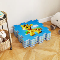 8-Piece Educational Animal Interlocking Baby Play Mat