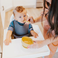 Charcoal Silicone Baby Bib - BIG FRENCHIES