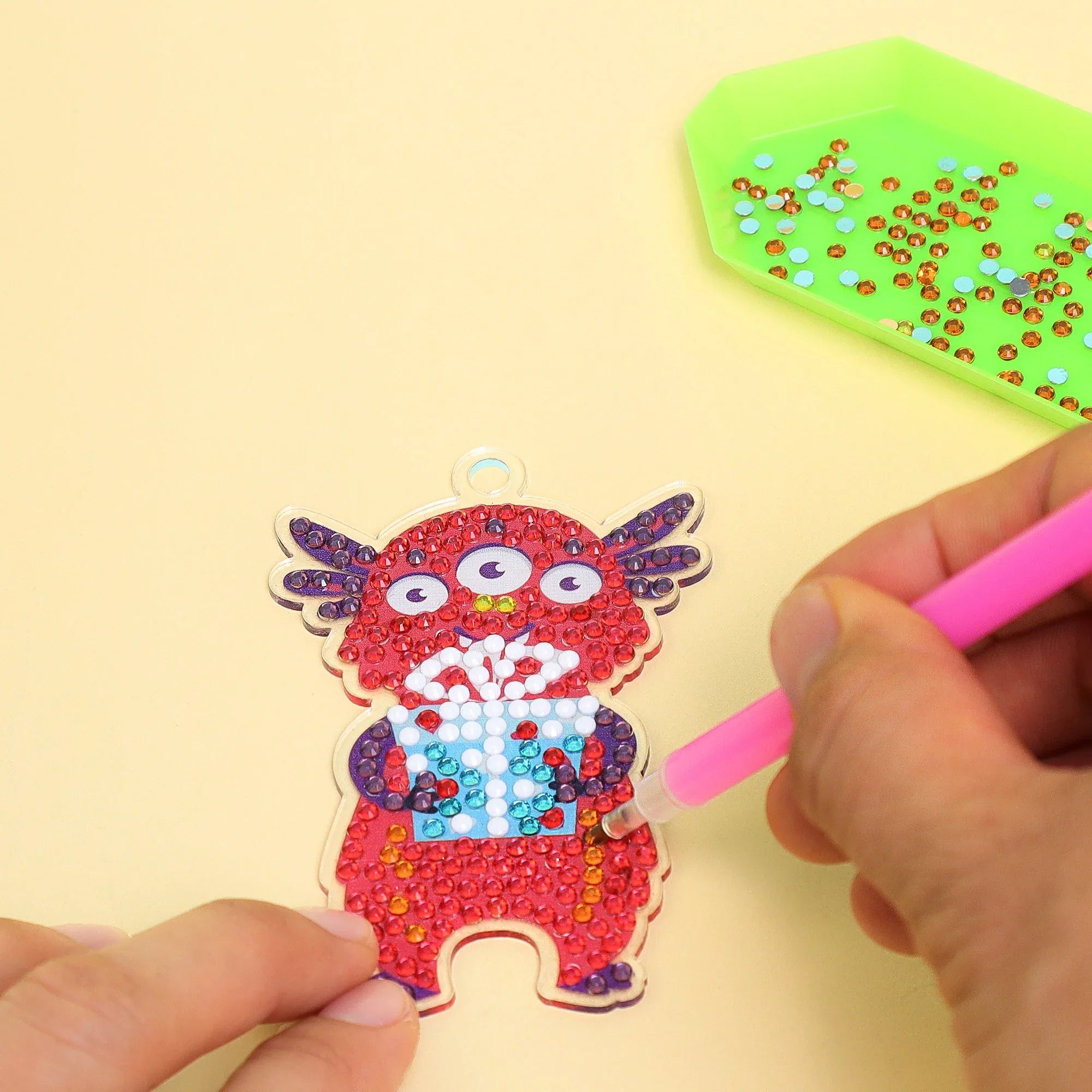 Adorable Keychains Diamond Art Kit – Monsters (Set of 15) - BIG FRENCHIES