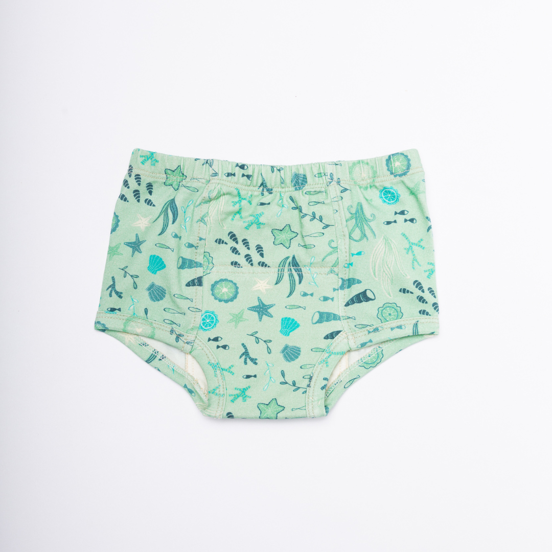 Mermaids-Organic Cotton Potty Training Underpants (6 Pack) - BIG FRENCHIES