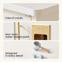Tiny Land® Play Kitchen with Running Water - Iconic Aqua Kitchen in Cream