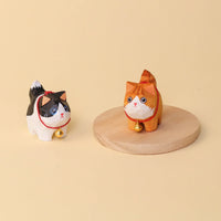 Hand-Carved Wooden Cats, Personalized Gift for Cat Lovers - BIG FRENCHIES