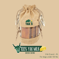 100% Yak Milk Chews for Dogs