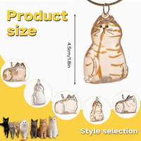 6-Piece Cat Hair Memorial Pendant Set - Pet Keepsake - Soft Fur Capsule Pendant, Portable Keychain