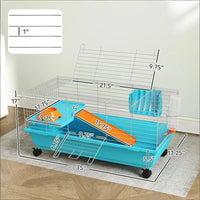 Small Animal Cage, Rolling Bunny Cage, Guinea Pig Cage