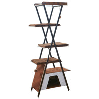 73in Modern Cat Tower For Indoor Cats - Multi-Level Cat Tree With Scratching Posts, Caves, Large Perch & Removable Pads 