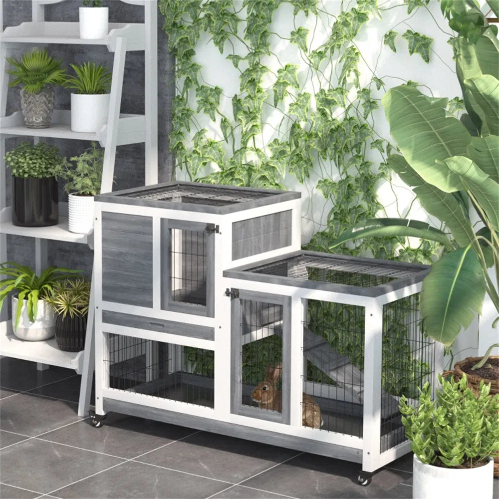 Wooden Rabbit Cage