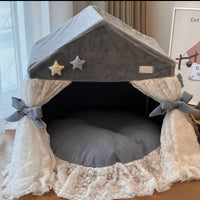 Creative House For Kitty Princess Dog And Cat Tent