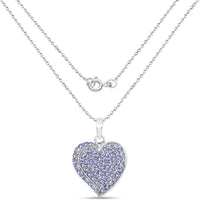 3.97 Carat Genuine Tanzanite .925 Sterling Silver Pendant