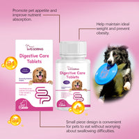 Dog Pre & Probiotic Digestive Care Tablets, Gut Health Supplement For Dogs, Supports Digestion, Immunity, Skin & Vision 