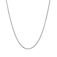14k White Gold Diamond Cut Cable Link Chain 1.4mm
