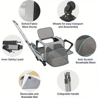 Rolling Cat & Dog Travel Carrier – Expandable Wheeled Pet Cage with Detachable Base & Telescopic Handle, Airline Approved